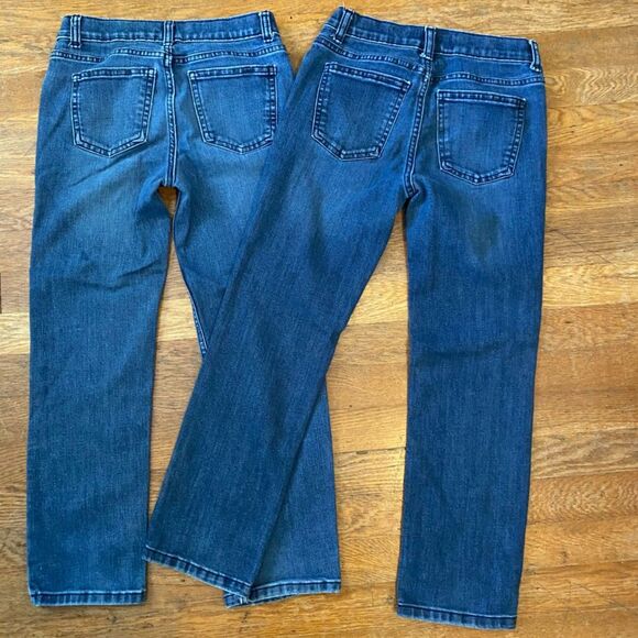 Wonder Nation Lot of 2 Straight Dark Wash Jeans Boys Size 10 - Picture 4 of 7